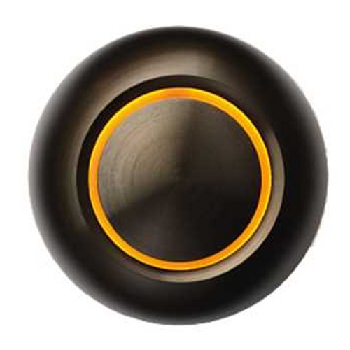 True LED Bronze Doorbell Button with Orange by Spore Doorbells