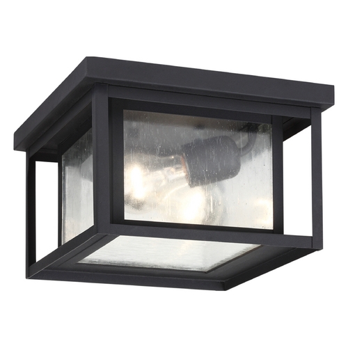 Hunnington 10-Inch Flush Mount in Black by Generation Lighting
