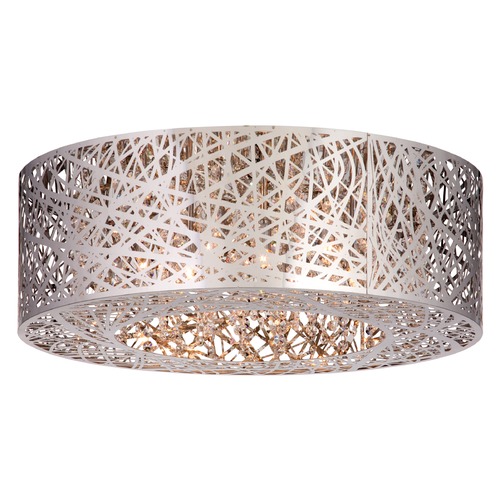 Inca 9-Light Flush Mount in Chrome by ET2 Lighting