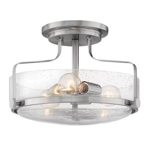 Harper 14.50-Inch Brushed Nickel Semi-Flush Mount by Hinkley Lighting