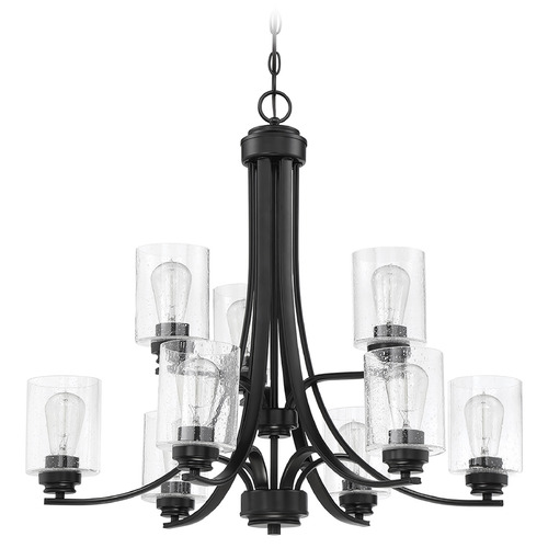 Bolden Flat Black Chandelier by Craftmade Lighting
