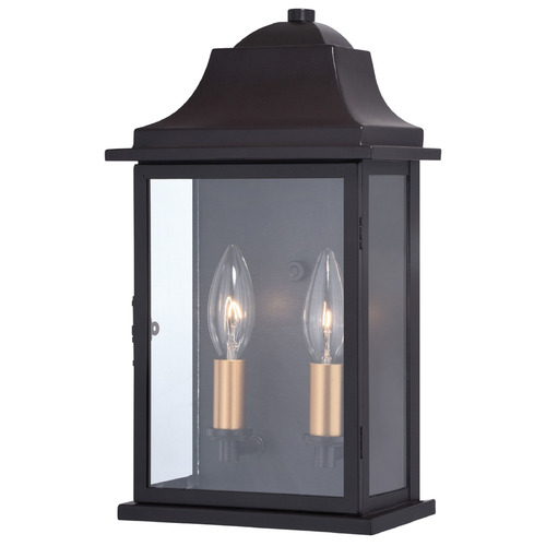 Vaxcel Lighting Vaxcel Lighting Bristol Oil Burnished Bronze & Light Gold Outdoor Wall Light T0565
