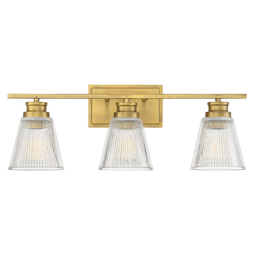Meridian 24-Inch Vanity Light in Natural Brass by Meridian M80041NB