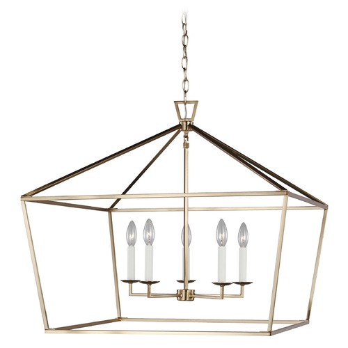 Visual Comfort Studio Collection Visual Comfort Studio Dianna Satin Brass LED Pendant Light 5692605EN-848