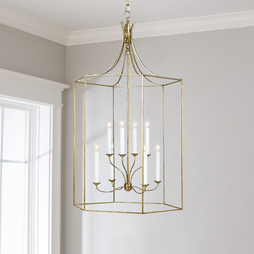 Visual Comfort Studio Collection Alexa Hampton Bantry Extra Large Pendant in Antique Gild by Visual Comfort Studio AC1038ADB