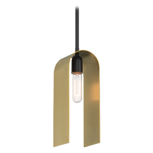 Designers Fountain U Turn Matte Black Mini-Pendant Light