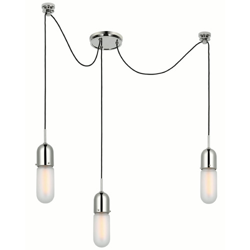 Thomas OBrien Junio Chandelier in Polished Nickel by VC Signature