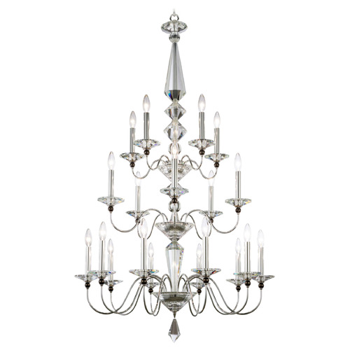 Schonbek Worldwide Lighting Jasmine Polished Silver Chandelier