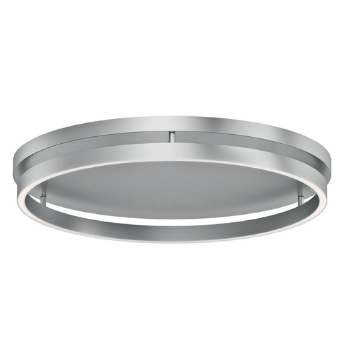 Et2 Groove 5cct Brushed Aluminum LED Flushmount Light