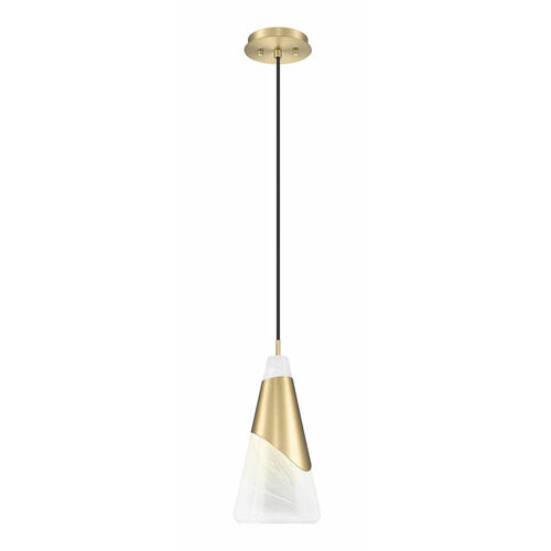 Z-Lite Z-Lite Aimie Modern Gold Mini-Pendant Light with Conical Shade 828P7-MGLD