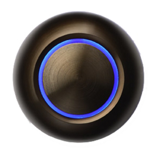 True LED Bronze Doorbell Button with Blue by Spore Doorbells