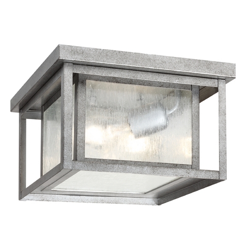 Hunnington 10-Inch Flush Mount in Weathered Pewter by Generation Lighting