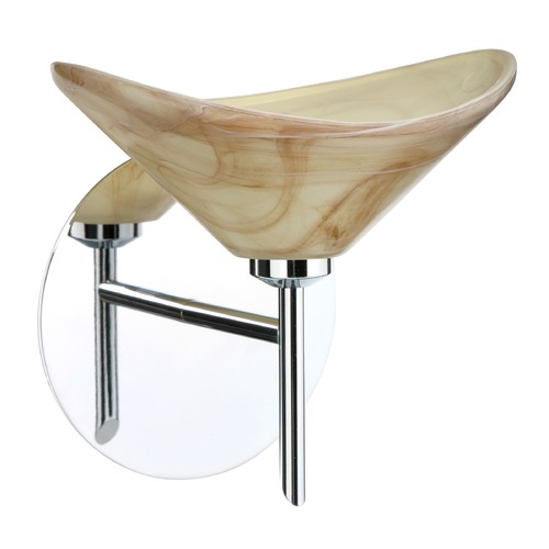 Besa Lighting Hoppi Chrome Sconce