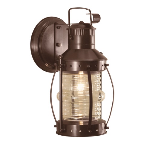 Norwell Lighting Norwell Lighting Seafarer Bronze Outdoor Wall Light 1108-BR-CL