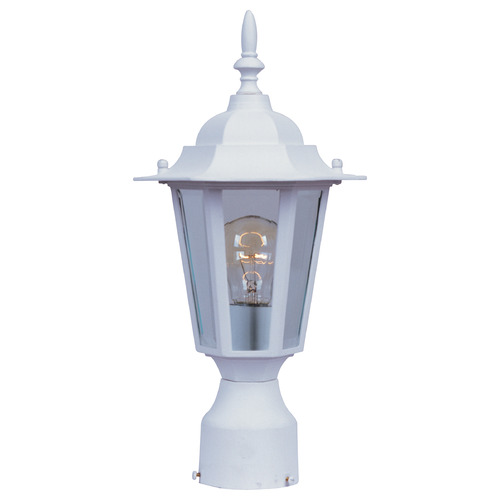 Maxim Lighting Builder Cast White Post Light