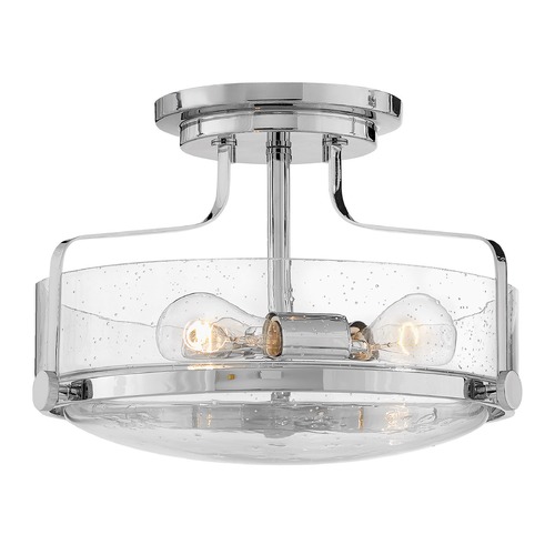 Harper 14.50-Inch Chrome Semi-Flush Mount by Hinkley Lighting