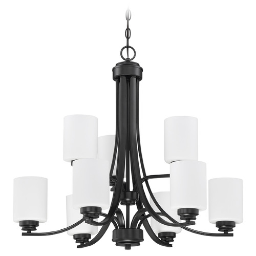 Craftmade Lighting Bolden Flat Black Chandelier by Craftmade Lighting 50529-FB-WG