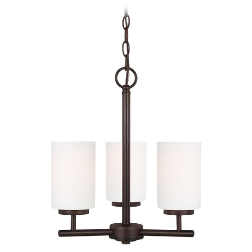 Generation Lighting Oslo Bronze Modern 3-Light Mini Chandelier by Generation Lighting 31160-710