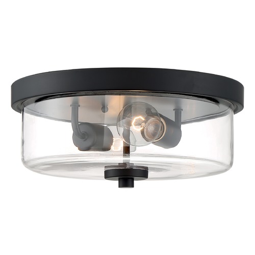 Sommerset Matte Black Flush Mount by Satco Lighting
