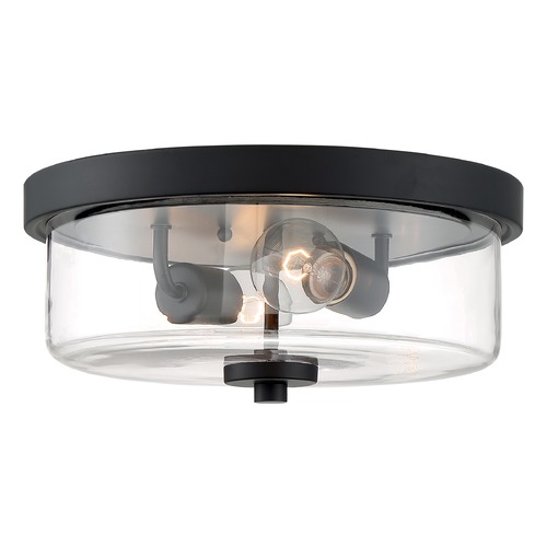 Satco Lighting Sommerset Matte Black Flush Mount by Satco Lighting 60/7268