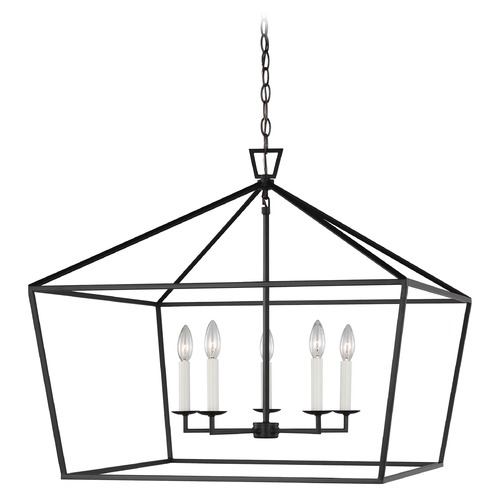 Visual Comfort Studio Dianna Midnight Black LED Pendant Light