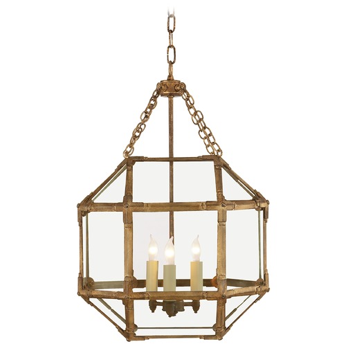 Suzanne Kasler Morris Small Lantern in Gilded Iron by Visual Comfort Signature