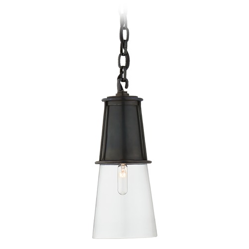 Thomas OBrien Robinson Small Pendant in Bronze by Visual Comfort Signature