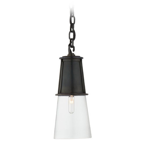 Visual Comfort Signature Collection Thomas OBrien Robinson Small Pendant in Bronze by Visual Comfort Signature TOB5751BZCG