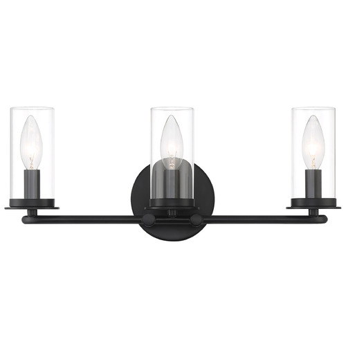 Designers Fountain Hudson Heights Matte Black Bathroom Light