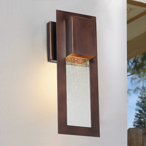 Modern Outdoor Wall Light in Bronze by Minka Lavery