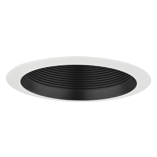 GU24 Deep Black Baffle Trim for 6-Inch Recessed Cans