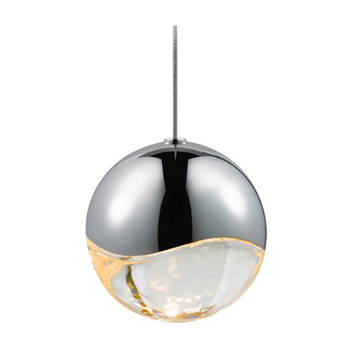Grapes Polished Chrome Single Light LED Mini Pendant by Sonneman Lighting