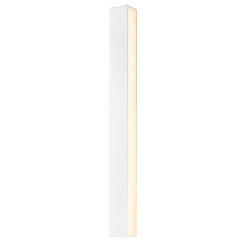 Sideways Textured White LED Outdoor Wall Light by Sonneman Lighting