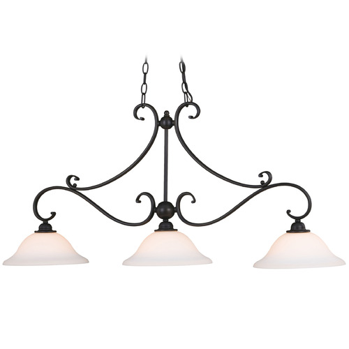 Vaxcel Lighting Vaxcel Lighting Monrovia Oil Rubbed Bronze Island Light with Bell Shade H0259