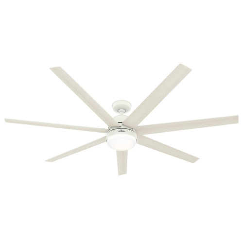 Phenomenon 70-Inch LED Smart Fan in Matte White by Hunter Fan Company