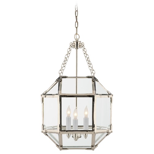 Visual Comfort Signature Collection Suzanne Kasler Morris Lantern in Polished Nickel by Visual Comfort Signature SK5008PNCG