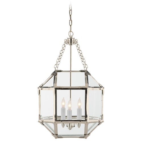 Suzanne Kasler Morris Lantern in Polished Nickel by Visual Comfort Signature