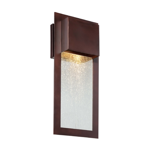 Outdoor Wall Light with Clear Glass in Alder Bronze by Minka Lavery