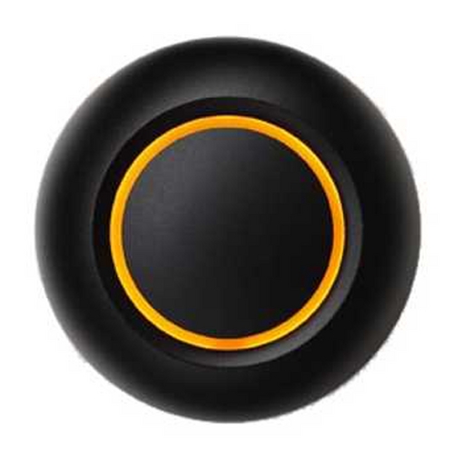 True LED Black Doorbell Button with Orange by Spore Doorbells