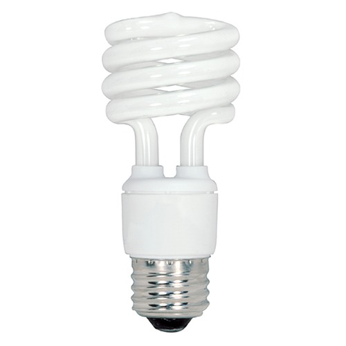Satco Lighting Compact Fluorescent T2 Light Bulb Medium Base 2700K S6277