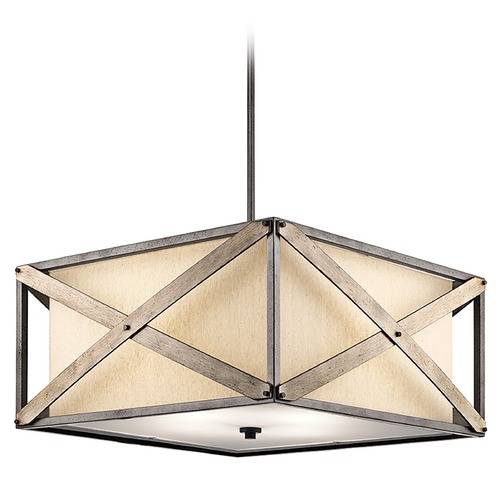 Kichler Lighting Cahoon 25.50-Inch Square Pendant by Kichler Lighting 43776AVI