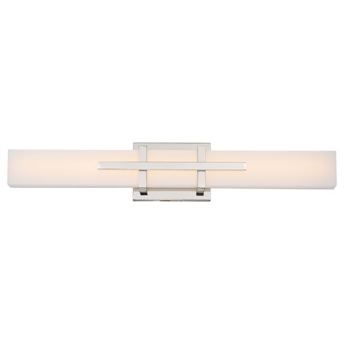 Grill Polished Nickel LED Sconce by Nuvo Lighting