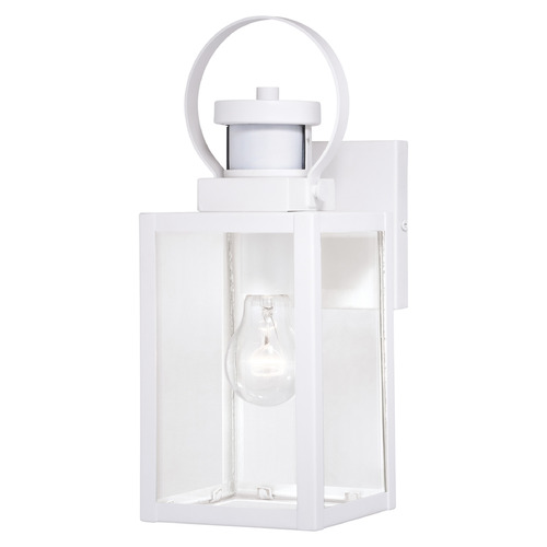 Vaxcel Lighting Medinah Textured White Outdoor Wall Light