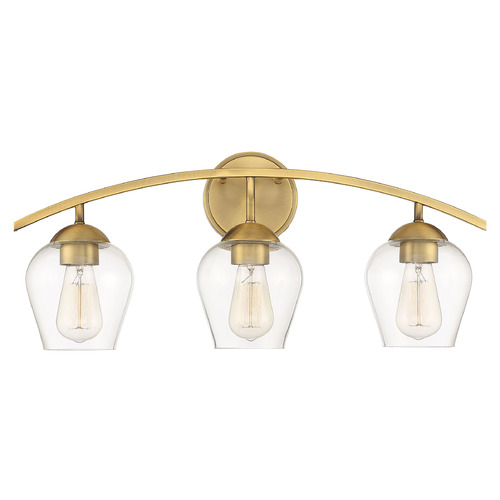 Meridian 24-Inch Vanity Light in Natural Brass by Meridian M80032NB