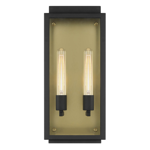 Designers Fountain Twilight Black Outdoor Wall Light