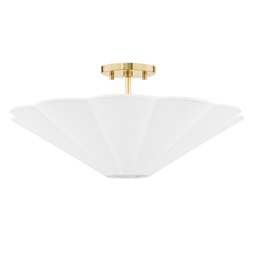 Mitzi Kinsley Aged Brass 6-Light Chandelier