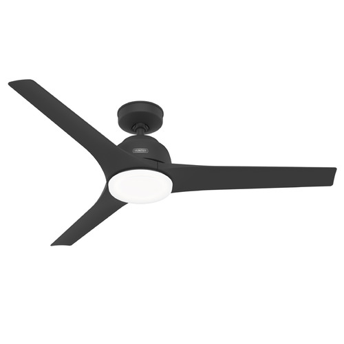 Hunter Fan Company Gallegos Matte Black LED Ceiling Fan with Light