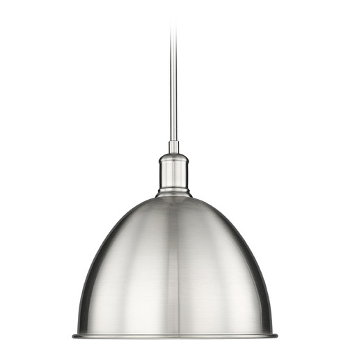 Z-Lite Sawyer Brushed Nickel Pendant by Z-Lite 4500P12-BN