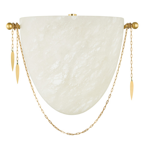 Corbett Lighting Fabriano Vintage Polished Brass LED Sconce