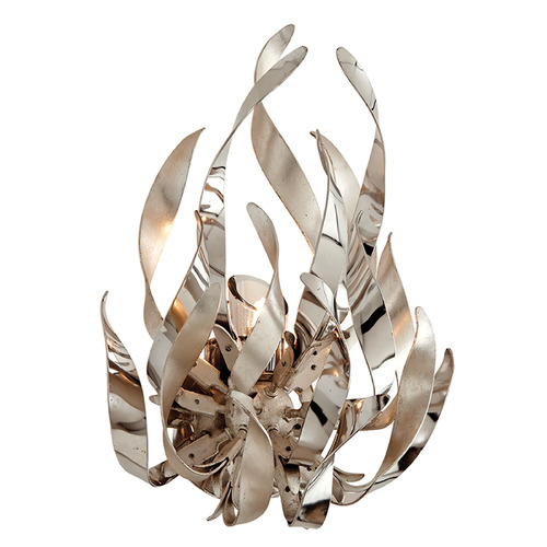 Corbett Lighting Graffiti Silver Leaf Sconce